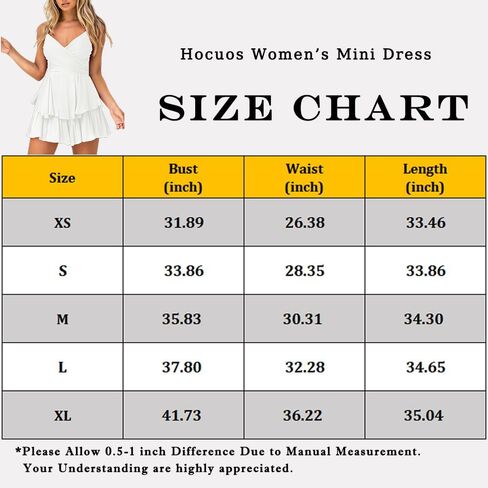 Hocuos Women's Dress Sexy V-Neck Adjustable Spaghetti Strap Waist Tie Sleeveless Layer Ruffle Hem A Line Mini Dress in Kuwait