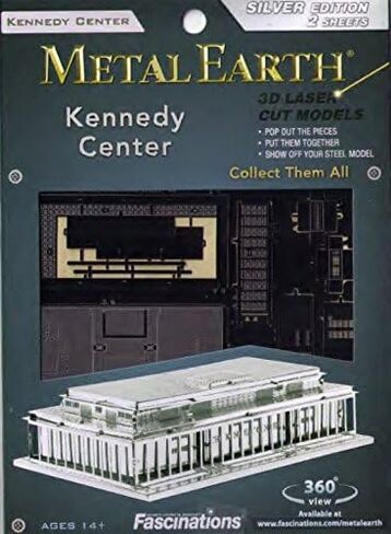 مجموعة نماذج معدنية ثلاثية الأبعاد من Fascinations Metal Earth Kennedy Center Building in Saudi Arabia