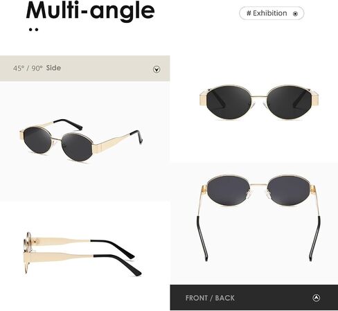 kimorn Retro Oval Sunglasses for Women Men Trendy Sun Glasses Classic Shades UV400 Protection K1653 in Saudi Arabia