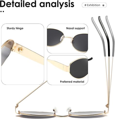 kimorn Retro Oval Sunglasses for Women Men Trendy Sun Glasses Classic Shades UV400 Protection K1653 in Saudi Arabia