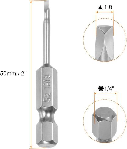 6pcs Magnetic Triangle Screwdriver Bits TA18 TA20 TA23 TA25 TA27 TA30 50mm Length 1/4 Inch Hex Shank Triangular Screwdriver Bit Set in Saudi Arabia