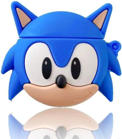 Compatible with Airpod pro case, Funny 3D Cartoon Silicone Design, Soft Leather Carabiner Protective Cover, Suitable for Fashionable Girls Children Teen Boys Airpod case (blue pro/pro2) in Saudi Arabia