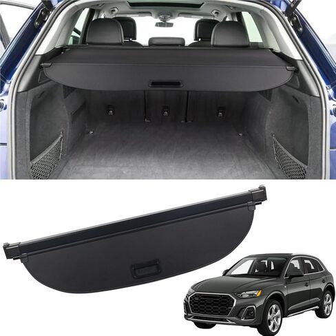 Marretoo Cargo Cover for Audi Q5 SQ5 2024 2023 2022 2021 2020 2019 2018 for Audi Q5 SQ5 Accessories Black Retractable Factory Style SUV Trunk Cover Cargo Security Shade Trunk Cover in Saudi Arabia