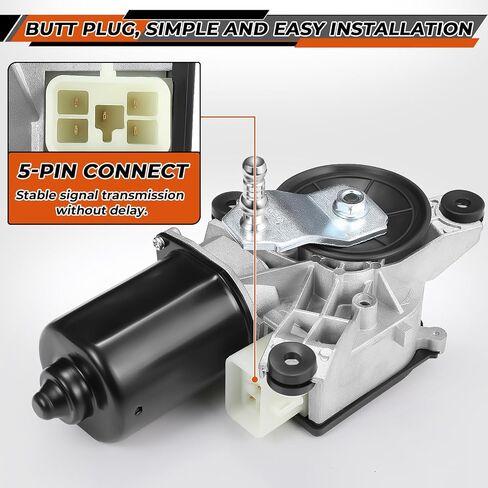 Front Wiper Motor Windshield Wiper Motor Compatible with Chevrolet (Chevy) GMC C3500 1988-2000 Fit for Cadillac Escalade Isuzu Blazer Oldsmobile 12368702 15740719 in Saudi Arabia
