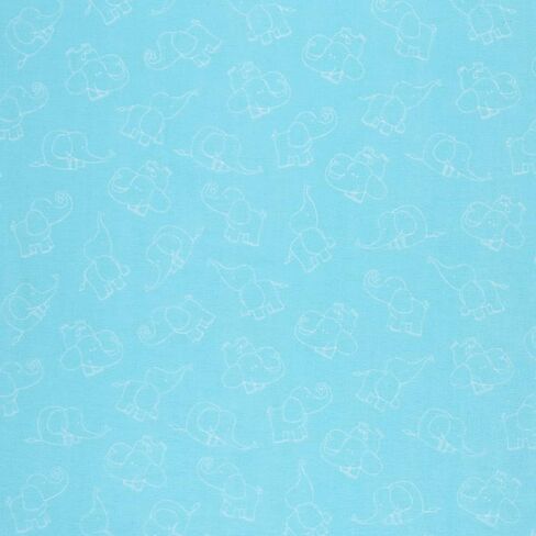 Mook Fabrics Flannel PRT لعب الفيل، قطع أزرق من The Yard in Kuwait