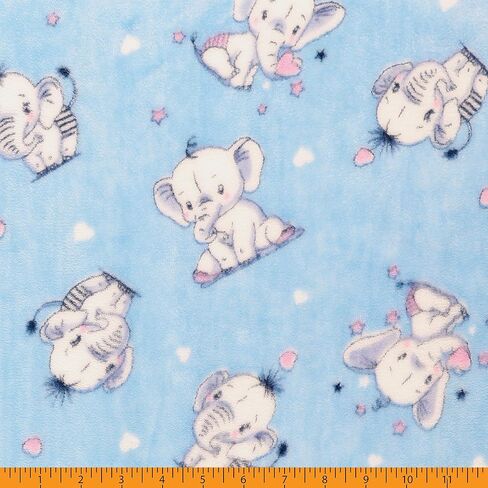 فيل من الفلانيل الصوفي من Mook Fabrics، قطع أزرق من The Yard in Kuwait