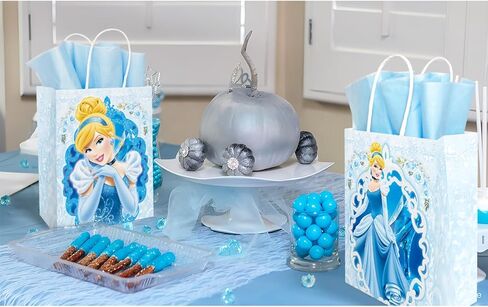 BEST HOPE 12 Pcs Princess Party Supplies Gift Bags Paper Candy Bags Birthday Party Favors for Boys Girls, 2 Patterns in Kuwait