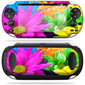 MightySkins Skin Compatible with PS Vita PSVITA Playstation Vita Portable wrap Sticker Skins Colorful Flowers