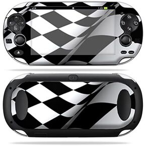 MightySkins Skin Compatible with PS Vita PSVITA Playstation Vita Portable wrap Sticker Skins Checkered Flag