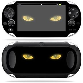 غلاف MightySkins متوافق مع PS Vita PSVITA Playstation Vita ملصق ملتف محمول على شكل عيون القطط
