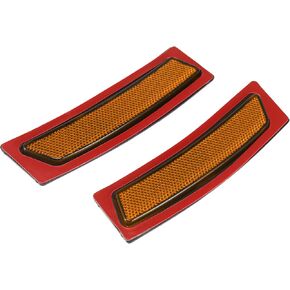 ACROPIX Front Side Marker Bumper Reflector Replacement Fit for BMW 328i - Pack of 2 Yellow