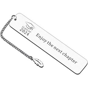 2024 Graduation Gifts for Her Him Class of 2024 Graduation Bookmark Gifts for High School College Senior 2024 Grads Boys Girls Enjoy The Next Chapter Phd RN Nurse Master Degree Graduation Gifts