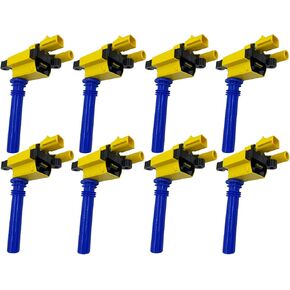 IGNITION COIL 56028394AB 56028394AC UF378 UF-378 UF-505 UF505 C1414 GN10372 5C1409 SET OF 8 COMPATIBLE WITH CHRYSLER 300 DODGE Durango Magnum RAM1500 2500 3500 Grand Cherokee 5.7 V8
