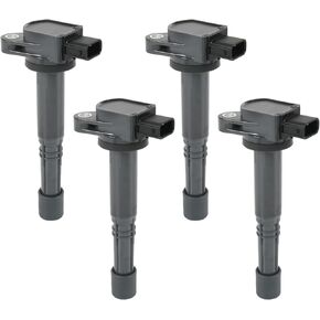 JDMSPEED Set of 4 UF311 UF583 Ignition Coil Pack Compatible with 2002-2011 Acura CSX RSX 2002-2011 Honda Accord Civic CR-V Element S2000 L4 2.0L 2.4L