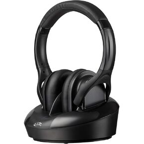 iLive Radio Frequency Wireless Headphones with Transmitter/Charging Dock, Black (IAHRF79B)