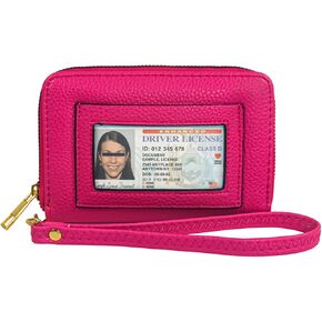 FACAI RFID Wallet Women, Small Wallet for Women, Credit Card Holder, Wristlet Wallet for Women with ID Window Black