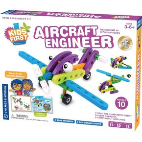 Thames & Kosmos Kids First Aircraft Engineer | STEM | 32 Page Full-Color Illustrated Storybook | Ages 3+ | Preschoolers & Kindergartners | Develop Fine Motor Skills | Parents' Choice Gold Award