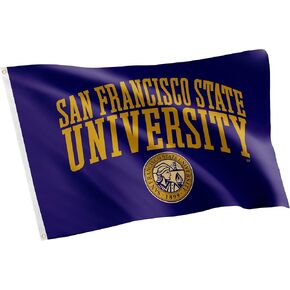 Desert Cactus San Francisco State University Flag SFSU Gators Flag Banners 100% Polyester Indoor Outdoor 3x5 feet Flags (Style 1)