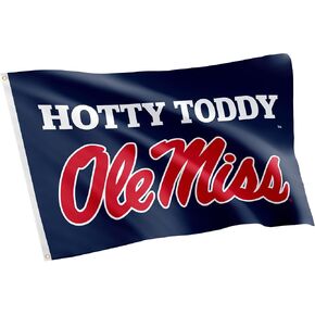 لافتات علم جامعة صبار الصحراء ميسيسيبي المتمردين Ole Miss U of M 100% بوليستر للاستخدام الداخلي والخارجي 3x5 أقدام (تصميم Z)
