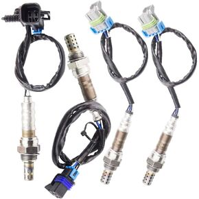 4PCS Oxygen O2 Sensor 1 & 2 for 2001 Chevrolet Silverado 1500 HD Silverado 2500 HD Silverado 3500 Suburban 2500 6.0L Upstream + Downstream