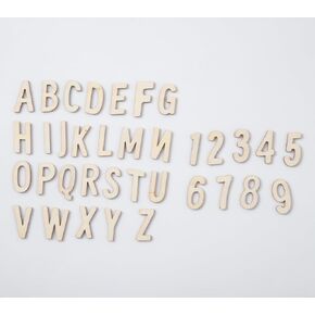 286 Pieces Wooden Letters 1.3in Crafts Unfinished Wooden Letters Numbers Small Wooden Letters Numbers DIY Painting Art Home Decor Kids Spelling Learning