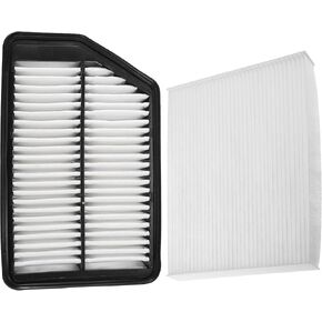 X AUTOHAUX Engine Air Filter + Cabin Air Filter for Kia Forte ForteKoup Forte5 2014-2018 Air Filter Combo Set for Engine Protection and Increase Performance 28113-3X000, 97133-2H000, C2H79-AP