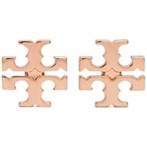 Tory Burch Women's Large Logo Stud Earrings (Tory Gold)