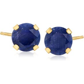 Ross-Simons 1.60 ct. t.w. Sapphire Martini Stud Earrings in 14kt Yellow Gold
