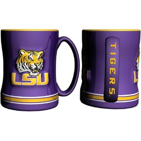 LSU Tigers Purple 15oz. Ceramic Relief Mug