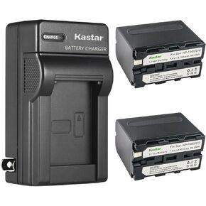 Kastar 2-Pack Battery and AC Wall Charger Replacement for Sony DCR-TRV310 DCR-TRV315 DCR-TRV320 DCR-TRV410 DCR-TRV420 DCR-TRV49 DCR-TRV5 DCR-TRV510 DCR-TRV520 DCR-TRV525 DCR-TRV58 DCR-TRV620 DCR-TRV7