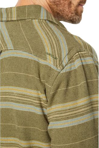 Quiksilver Men's Horizontal Ridge Button Down Flannel Shirt in Saudi Arabia