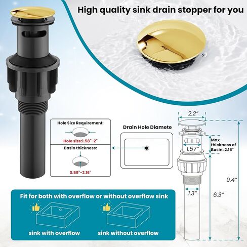 gotonovo Bathroom Sink Faucet Single Hole Double Cross Handle Knobs Lavatory Vessel Sink Mixer Tap Bathroom Faucet with Pop up Drain and Deck Cover Plate Polish Chrome in Saudi Arabia