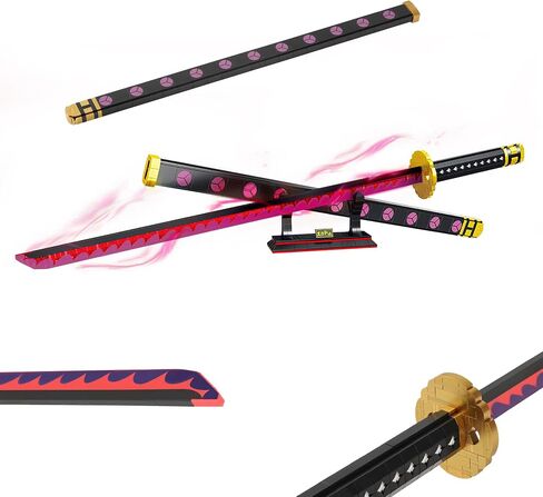 HI-REEKE Cosplay Anime Sword Building Block Kit Piece One Whitebeard Murakumogiri Sword Model Samurai Katana Toy for Aldult -1319PCS in Saudi Arabia