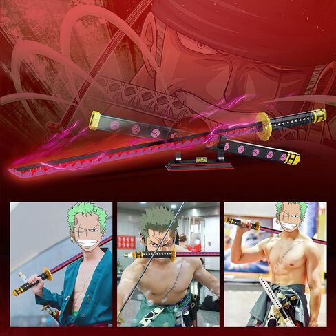 HI-REEKE Cosplay Anime Sword Building Block Kit Piece One Whitebeard Murakumogiri Sword Model Samurai Katana Toy for Aldult -1319PCS in Saudi Arabia