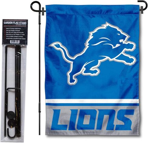 Detroit Lions Garden Flag with Stand Holder in Saudi Arabia