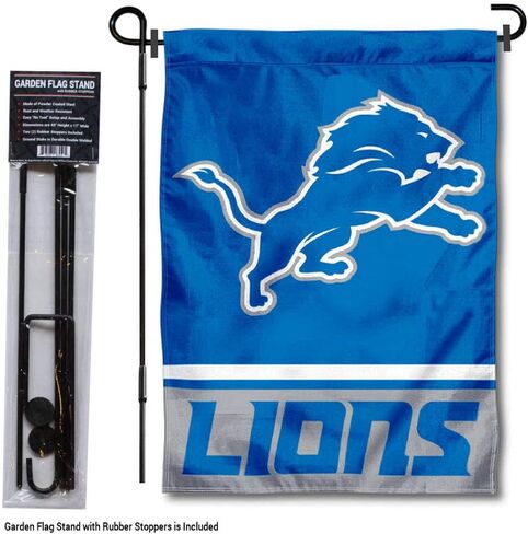 Detroit Lions Garden Flag with Stand Holder in Saudi Arabia