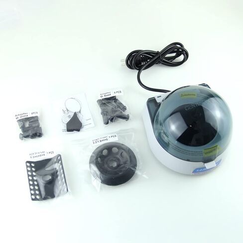 ماكينة طرد مركزي صغيرة | آلة الطرد المركزي PCR ذات الطاولة 4000 دورة في الدقيقة | جهاز طرد مركزي صغير للمختبر 2 دوارات 8 × 0.2/0.5/1.5/2.0 مل وأنبوب 0.2 مل × 32 أو 0.2 مل × 4 PCR 8 شرائط أنبوبية in Kuwait