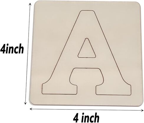 حروف خشبية، حروف خشبية قابلة للطلاء مقاس 4 بوصات للحرف اليدوية، حروف خشبية مقطوعة بالليزر مسبقًا، حروف أبجدية خشبية فارغة غير مكتملة لأعياد الميلاد والحفلات وحفلات الزفاف وديكور المنزل لعيد الميلاد in Kuwait