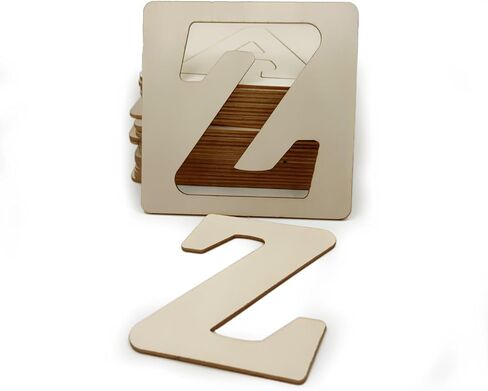 حروف خشبية، حروف خشبية قابلة للطلاء مقاس 4 بوصات للحرف اليدوية، حروف خشبية مقطوعة بالليزر مسبقًا، حروف أبجدية خشبية فارغة غير مكتملة لأعياد الميلاد والحفلات وحفلات الزفاف وديكور المنزل لعيد الميلاد in Kuwait