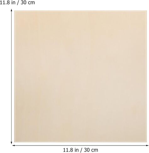 TOYANDONA 12pcs Basswood Sheets 12 x 12 x 1/10 Inch, 2.5mm Wood Boards Plywood Sheets Unfinished Wood Squares for Crafts Cutting Model Making Wood Engraving Blanks Wood Burning in Saudi Arabia