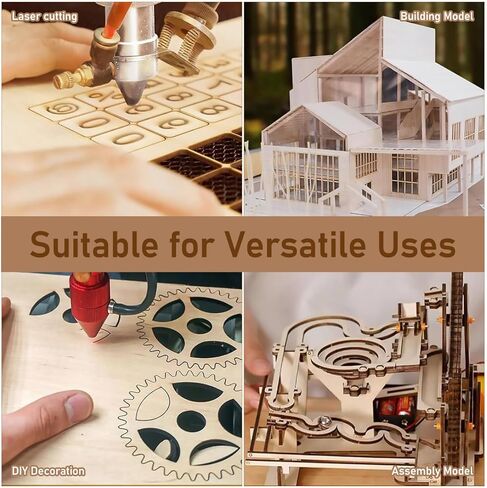 TOYANDONA 12pcs Basswood Sheets 12 x 12 x 1/10 Inch, 2.5mm Wood Boards Plywood Sheets Unfinished Wood Squares for Crafts Cutting Model Making Wood Engraving Blanks Wood Burning in Saudi Arabia