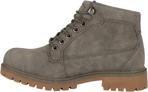 Lugz Womens Mantle Mid Lace Up Casual Boots Ankle Low Heel 1-2" - Grey in Saudi Arabia