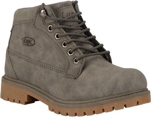 Lugz Womens Mantle Mid Lace Up Casual Boots Ankle Low Heel 1-2" - Grey in Saudi Arabia