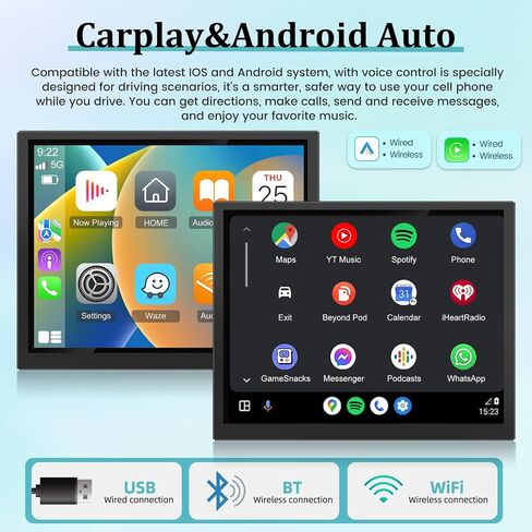 8.4 inch Original Factory Style Car Stereo for Jeep Grand Cherokee/for Dodge Ram/for Jeep Renegade - [2+32G] Android 13 Radio Wireless Carplay & Android Auto, WiFi, EQ, SWC + AHD Backup Camera in Saudi Arabia