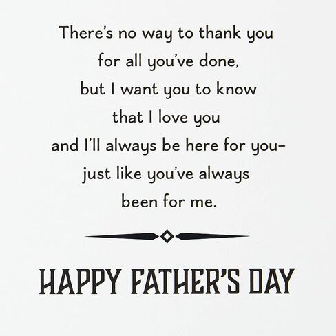 Hallmark Fathers Day Card for Dad from Son or Daughter (Love That Always Comes Through) in Saudi Arabia