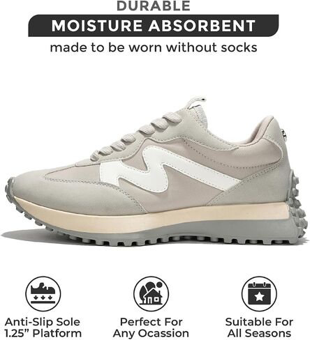 Project Cloud Running Shoes for Women, Memory Foam Sneakers for Women, Non-Slip Women's Fashion Sneakers Tennis Shoes, Comfortable Womens Sneakers - Casual Women's Walking Shoes (Lecco) in Saudi Arabia