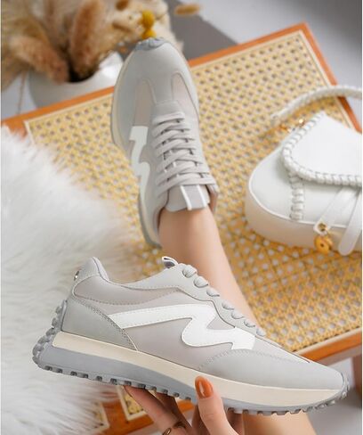 Project Cloud Running Shoes for Women, Memory Foam Sneakers for Women, Non-Slip Women's Fashion Sneakers Tennis Shoes, Comfortable Womens Sneakers - Casual Women's Walking Shoes (Lecco) in Saudi Arabia
