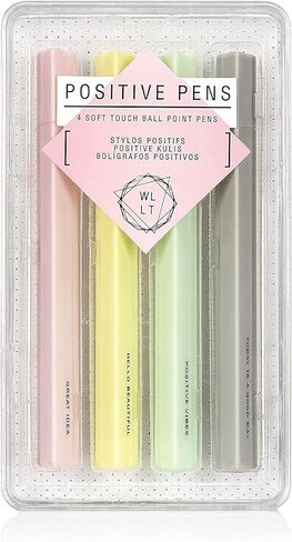 أقلام إيجابية NPW - لمسة ناعمة، مجموعة من 4 قطع in Kuwait
