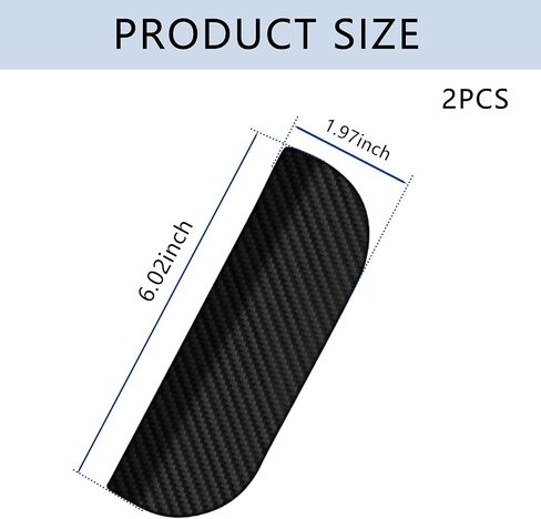 قطعتان من حاجب المطر لمرآة الرؤية الخلفية للسيارة، [أحدث ترقية] واقي المطر من نوع فتحة البطاقة الجانبية مع تصميم من ألياف الكربون، ملحقات خارجية عالمية للسيارات واقيات المطر ومرآة السيارة in Kuwait