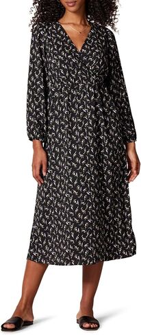 Amazon Essentials Women's Long Sleeve Wrap Midi Dress (Available in Plus Size) in Kuwait